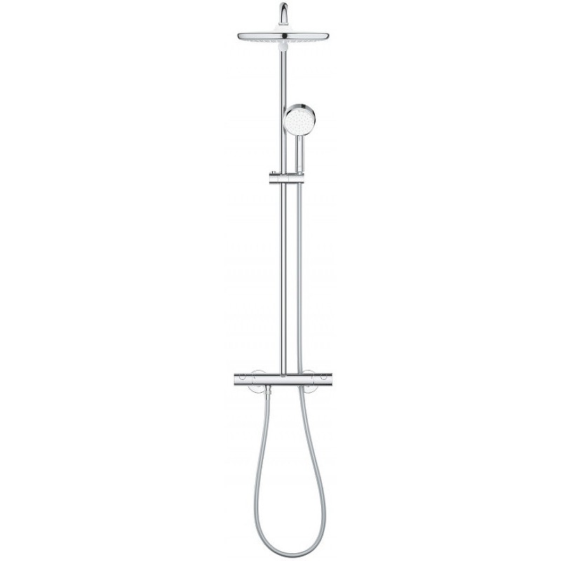 Душевая система Grohe Tempesta Cosmopolitan 26670000 с термостатом Хром пластик, латунь на стену