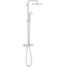 Душевая система Grohe Tempesta Cosmopolitan 26670000 с термостатом Хром пластик, латунь на стену