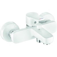 Смеситель для ванны Kludi Pure Easy 376819165 Белый Хром латунь на стену