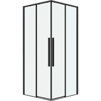 Душевой уголок Grossman Galaxy 90х90 300.K33.01.9090.21.00 профиль Черный матовый стекло прозрачное