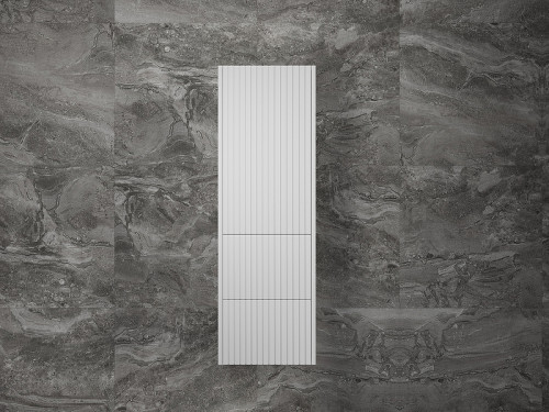 Шкаф пенал Style Line Стокгольм 36 ЛС-00002316 подвесной Белый рифленый софт МДФ / ЛДСП