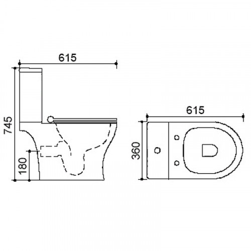 Унитаз компакт Azario Verde AZ-2224 с бачком и сиденьем Микролифт фаянс напольный
