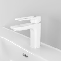 Смеситель для раковины Iddis Slide SLIWT00i01 Белый матовый