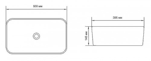 Раковина-чаша Aquanet Lake-1-MB 50 245829 Черная матовая