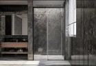 Душевая дверь Veconi Premium Trento PTD-30B 120 PTD30-B-120-01-C4 профиль Черный матовый стекло прозрачное