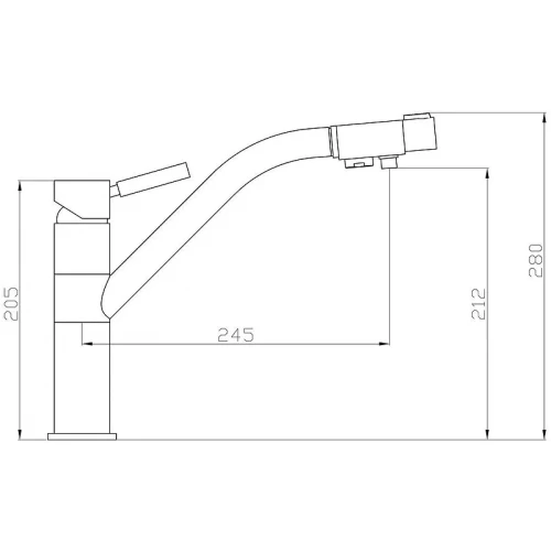 Смеситель для кухни ZorG Sanitary ZR401KF