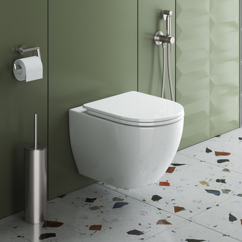 Унитаз Cezares Stylus-Tor CZR-6601-TH-TOR/CZR-2011-SC подвесной с сиденьем Микролифт фаянс подвесной