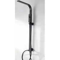 Душевая система Bravat Arc D224K-ENG Черная латунь на стену