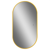 Зеркало Art&Max Torino 55 AM-Tor-550-1050-DS-Gold с подсветкой цвет Золото с бесконтактным выключателем