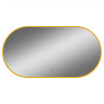 Зеркало Art&Max Torino 55 AM-Tor-550-1050-DS-Gold с подсветкой цвет Золото с бесконтактным выключателем