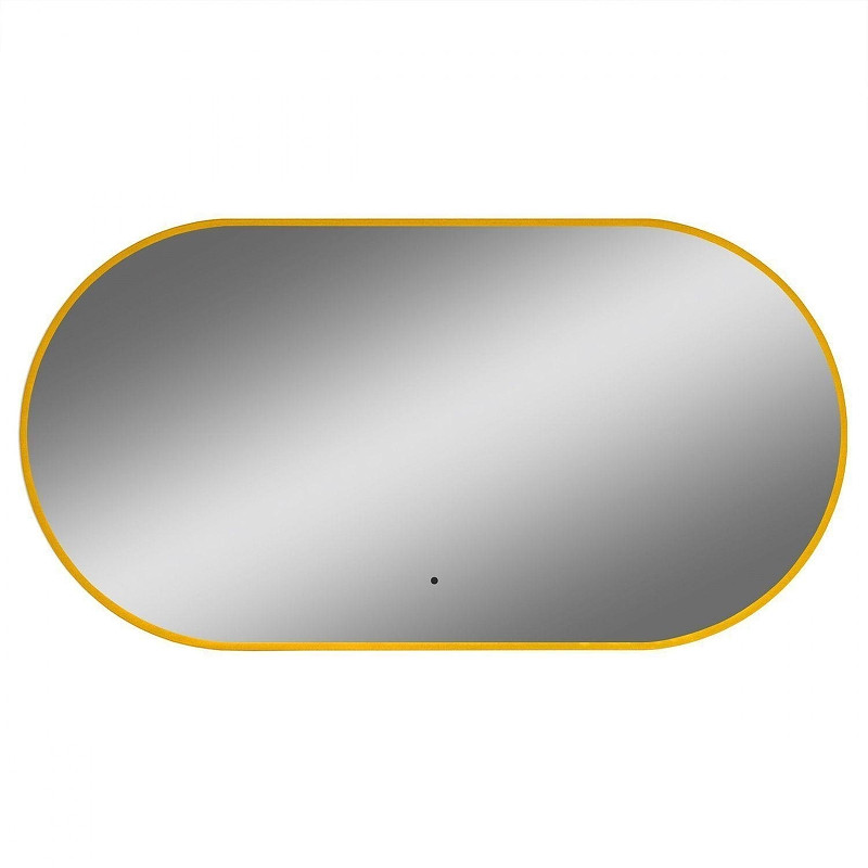 Зеркало Art&Max Torino 55 AM-Tor-550-1050-DS-Gold с подсветкой цвет Золото с бесконтактным выключателем
