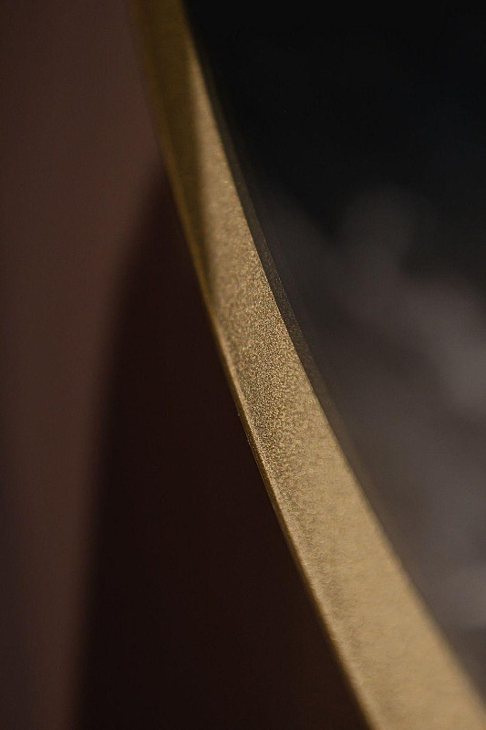 Зеркало Art&Max Torino 55 AM-Tor-550-1050-DS-Gold с подсветкой цвет Золото с бесконтактным выключателем