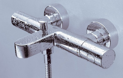 Смеситель для ванны Grohe Grohtherm 800 Cosmopolitan 34766000 с термостатом Хром латунь на стену