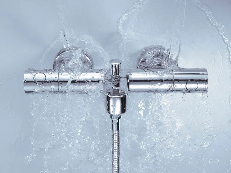Смеситель для ванны Grohe Grohtherm 800 Cosmopolitan 34766000 с термостатом Хром латунь на стену
