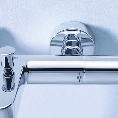 Смеситель для ванны Grohe Grohtherm 800 Cosmopolitan 34766000 с термостатом Хром латунь на стену