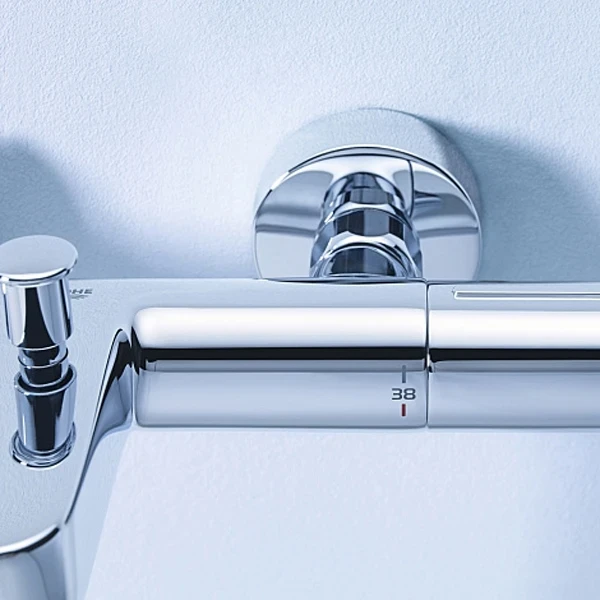 Смеситель для ванны Grohe Grohtherm 800 Cosmopolitan 34766000 с термостатом Хром латунь на стену
