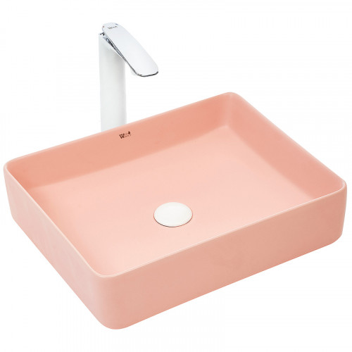 Раковина-чаша WeltWasser Elbach 2178 MP 51 10000004511 Розовая матовая фаянс накладная