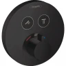 Смеситель для душа Hansgrohe ShowerSelect S 15743670 с термостатом Черный матовый латунь встраиваемый