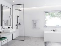 Смеситель для душа Hansgrohe ShowerSelect S 15743670 с термостатом Черный матовый латунь встраиваемый