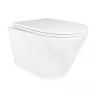 Унитаз Azario Songo AZ-5180T-WHT подвесной цвет Белый с сиденьем Микролифт