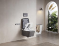 Умный унитаз подвесной Arrow AKB2130AG-2H цвет Темно-Серый с сиденьем Микролифт и клавишей смыва цвет Темно-серый