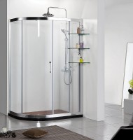 Душевой уголок Azario Victoria 120х90 AZ-NNQ2131-1-L профиль Серебро стекло прозрачное