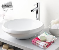 Раковина-чаша Creavit Minimal 45 MN045-00CB00E-0000 Белая фарфор накладная