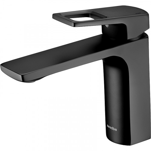 Смеситель для раковины Swedbe Kronos 2010B Черный матовый латунь