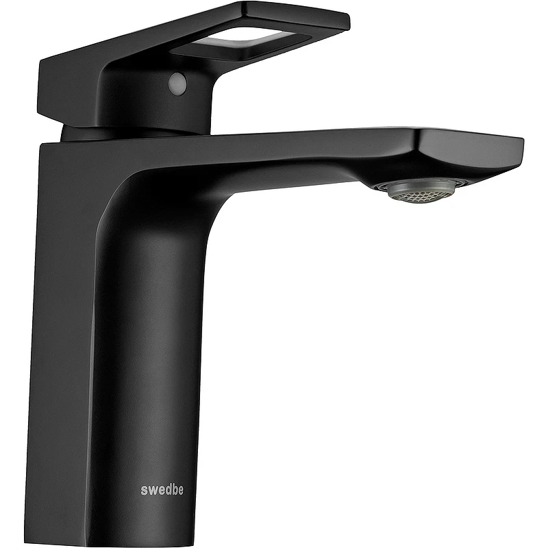 Смеситель для раковины Swedbe Kronos 2010B Черный матовый латунь