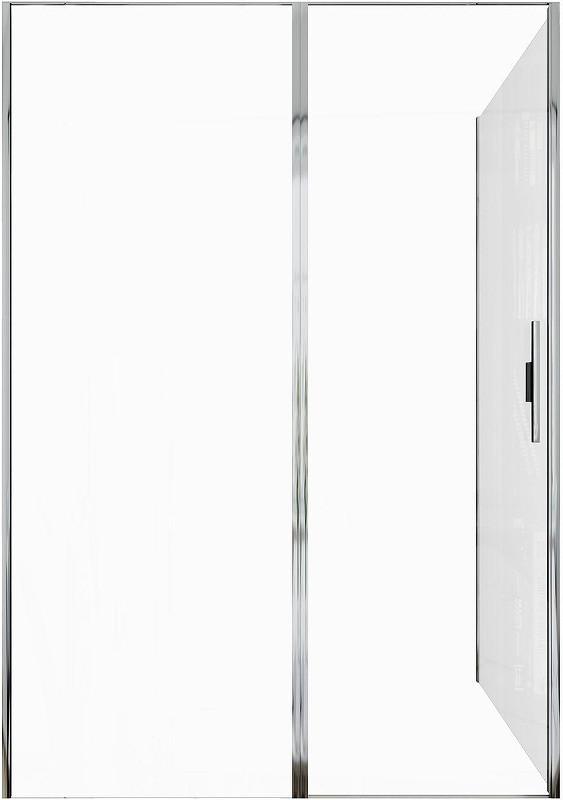 Душевой уголок Allen Brau Priority 140x80 3.31010.00+3.31013.00 цвет профиля Хром стекло прозрачное