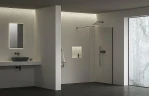 Душевая перегородка Ravak ST Walk-In Wall Air 90 GW9W70300Z1C профиль Черный стекло Transparent