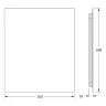 Зеркало Defesto Glow 50х60 DF 2503 с подсветкой 19W-4500К/с фацетом/Без выключателя/Нейтральный белый свет