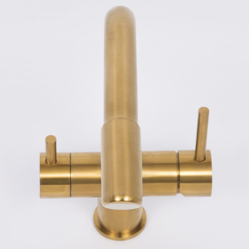 Смеситель для кухни WasserKRAFT A8387 Золото матовое латунь