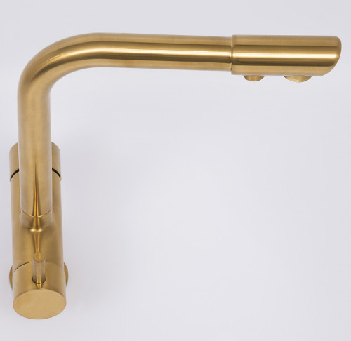 Смеситель для кухни WasserKRAFT A8387 Золото матовое латунь