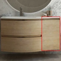 Подвесной шкаф Cezares Vague 34 R 54835 Rovere tabacco МДФ / ЛДСП