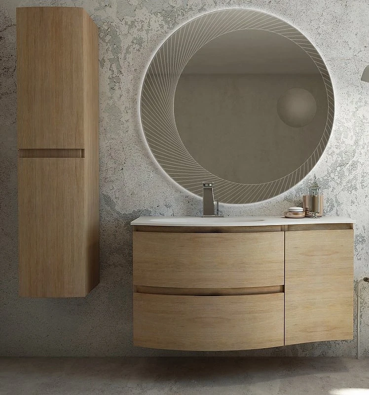 Подвесной шкаф Cezares Vague 34 R 54835 Rovere tabacco МДФ / ЛДСП