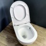 Комплект унитаза с инсталляцией Maretti Elena EA73KA56052 с сиденьем Микролифт и Черной матовой клавишей смыва фарфор подвесной