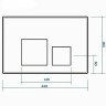 Комплект унитаза с инсталляцией Maretti Elena EA73KA56052 с сиденьем Микролифт и Черной матовой клавишей смыва фарфор подвесной