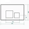 Комплект унитаза с инсталляцией Maretti Elena EA73KA56052 с сиденьем Микролифт и Черной матовой клавишей смыва фарфор подвесной