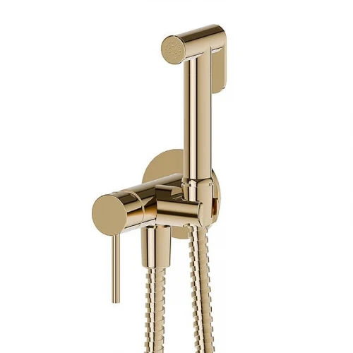 Гигиенический душ со смесителем Newform Idroscopini 886E.59.098 цвет Pale Gold
