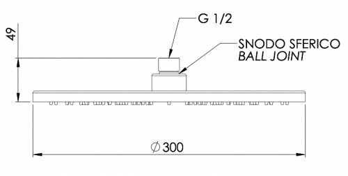 Верхний душ Remer 359MM30RPX цвет Медь брашированная