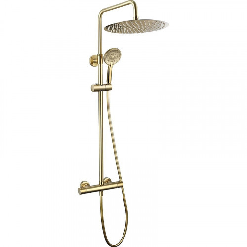 Душевая система Caprigo Don 53-275-brg с термостатом Золото матовое