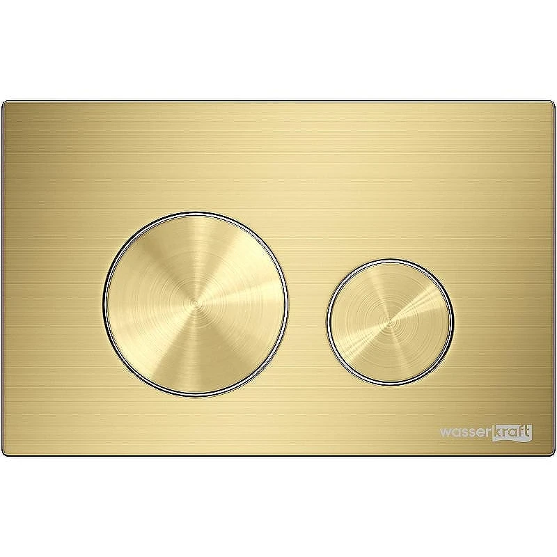 Инсталляция WasserKRAFT Abens 20TLT.010.ME.WH.MG02 для унитаза Белое стекло с клавишей смыва Золото матовое