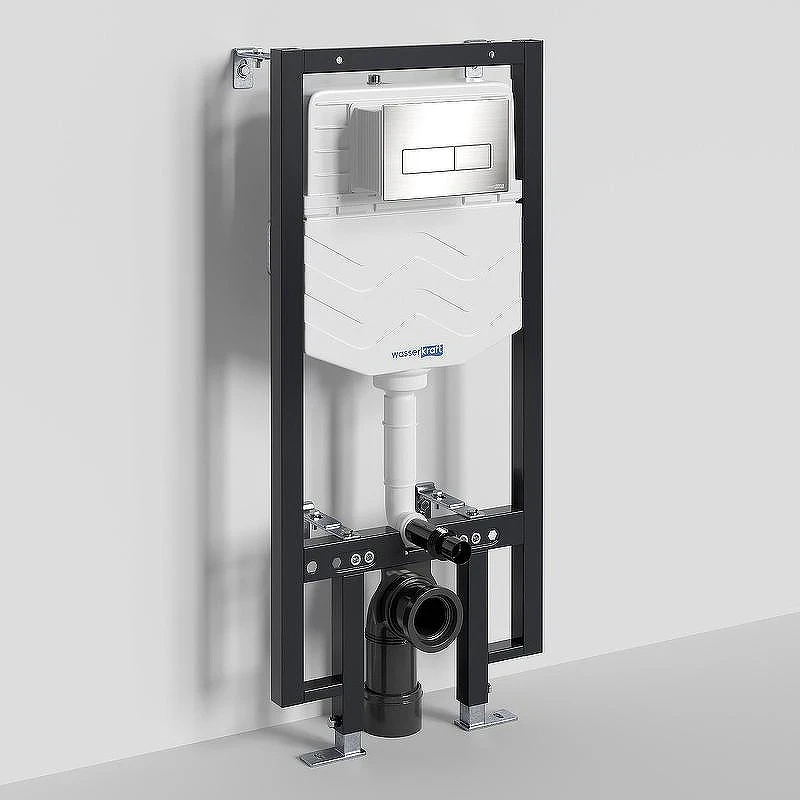 Инсталляция WasserKRAFT Vils 56TLT.010.ME.BN03 для унитаза с клавишей смыва Никель