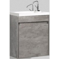 Тумба под раковину BelBagno Pietra Mini 40 PIETRA MINI-400-1A-SO-SCM-L подвесная Cemento МДФ / ЛДСП