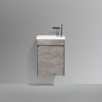 Тумба под раковину BelBagno Pietra Mini 40 PIETRA MINI-400-1A-SO-SCM-L подвесная Cemento МДФ / ЛДСП
