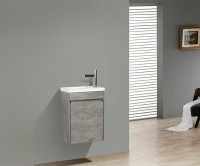 Тумба под раковину BelBagno Pietra Mini 40 PIETRA MINI-400-1A-SO-SCM-L подвесная Cemento МДФ / ЛДСП