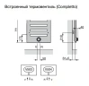 Водяной полотенцесушитель Zehnder Metropolitan Bar MEP-180-040 Белый