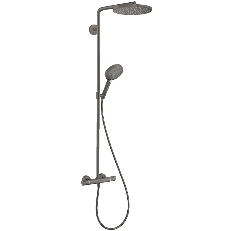 Душевая система Hansgrohe Raindance Select S 27633340 Черный Хром латунь на стену