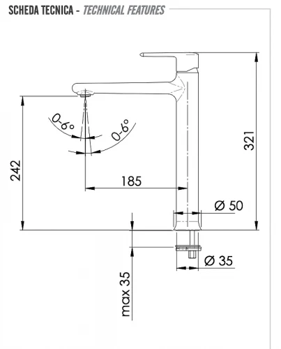 Смеситель для раковины Remer Vanity V11LBO цвет Белый матовый